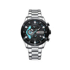CURREN 8402 Stainless Steel Business Waterproof Chronograph Wristwatch Sport Clock Quartz Watch for Men Ideal for Gift